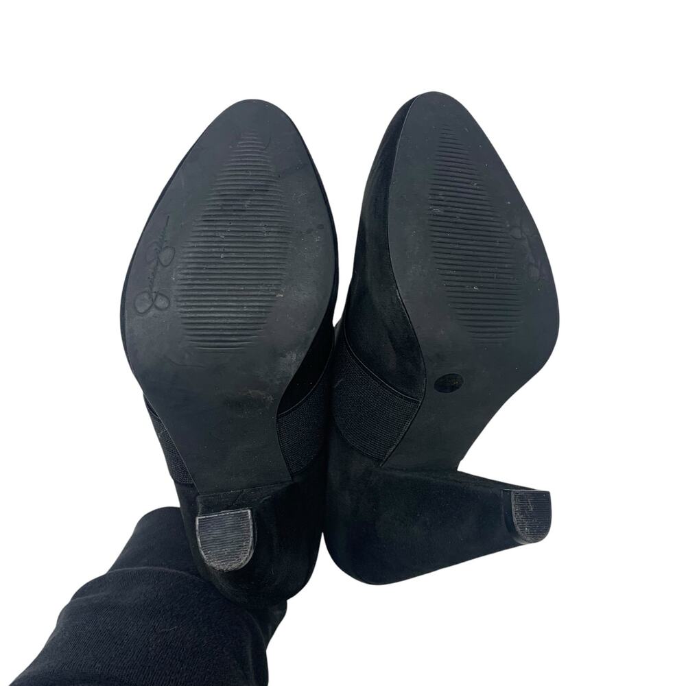 Jessica Simpson Ciera Black Suede Booties Womens Size 6B/36 - Picture 4 of 6